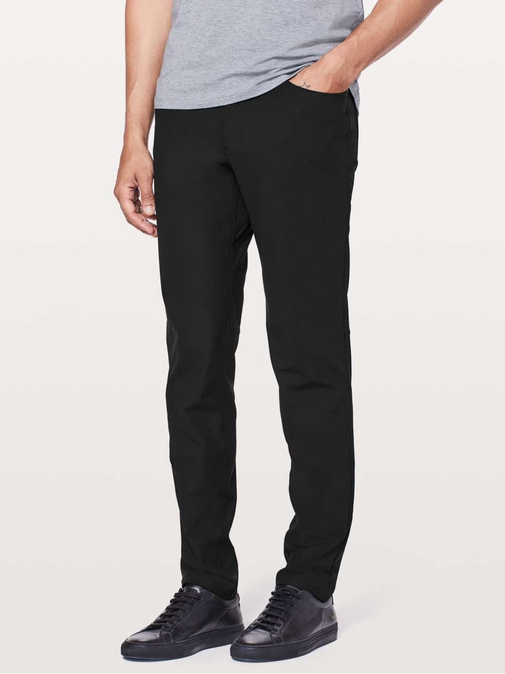 Lululemon Mens ABC Slim *Warpstreme 34" Black Size 30